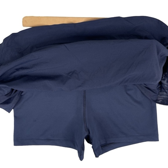 Athleta Crest Skort 16 Navy Ripstop High Rise Elastic Waist Pull On Stretch - Picture 5 of 8